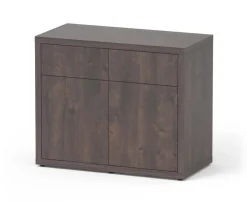 New AQUATLANTIS Meuble pour aquarium en bois coloris chêne foncé 2 portes Sublime Ultra 100 - 100 x 50 x 83 cm