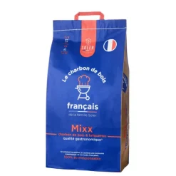 Clearance SOLER Mélange de charbon de bois et briquettes issus de bois français gamme gastronomique - 8 kg