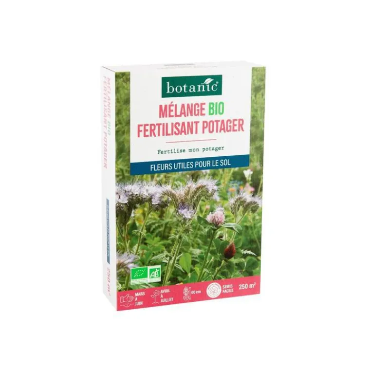 Sale BOTANIC® Mélange de graines fertilisant pour potager bio - graines à semer (250 m²)