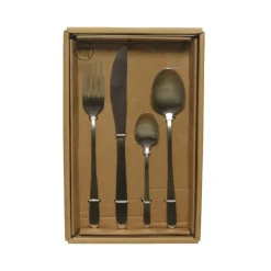 Ménagère de 16 couverts en acier inoxydable 25,3x15,5x5,5 cm