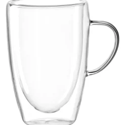 Hot LEONARDO Mug à thé/café double paroi transparent Duo 300ml - Ø 8 x H 11 cm