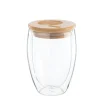 Hot NATURE & VOUS Mug en verre et couvercle bambou - 350 ml