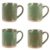 Outlet BASTIDE Mugs en grès vert Ø 8 cm Coffret Jaspe x 4 - 35 cl