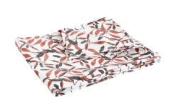 Online Nappe feuillage d'automne coloris marron en coton - 150 x 250 cm