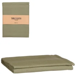 Outlet Nappe Villia coloris vert en coton - 250 x 140 cm