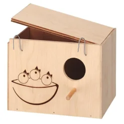Clearance FERPLAST Nid pour oiseaux en bois Nido large – 24 x 17 x 17 cm