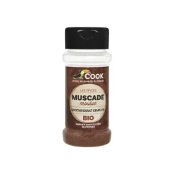 Clearance COOK Noix de muscade en poudre bio en pot de 35 g