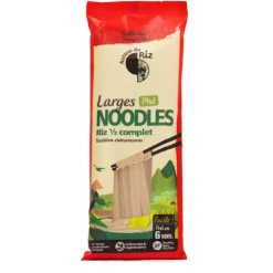 Discount AUTOUR DU RIZ Noodles larges de riz ½ complet bio pour Phô - 170 g