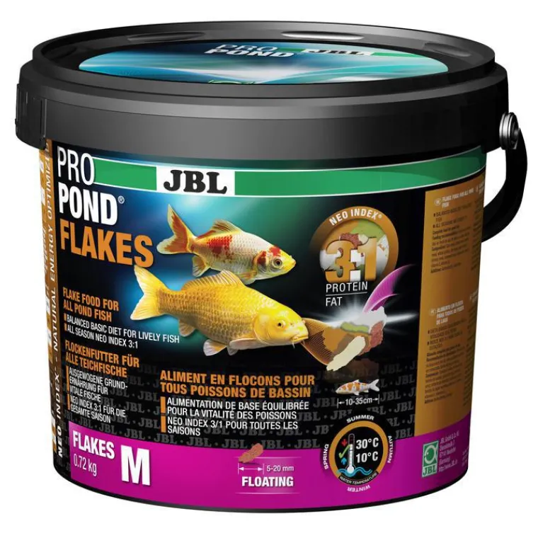 Sale JBL Nourriture poissons, flocons multi-espèces, BASSIN ProPond Flakes M - 0,72kg/5,5L