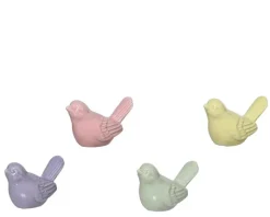 Discount KAEMINGK Oiseau décoratif en porcelaine colorée - 4,3 x 8 x 4,7 cm