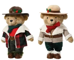 Best KAEMINGK Ours en peluche debout avec chapeau - 14 x 18 x 31 cm