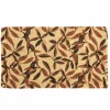 Outlet Paillasson branche végétale coloris multicolore en fibre de coco - 40 x 72 cm