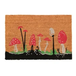 Best ESSCHERT DESIGN Paillasson coco champignons taille M - 60 x 40 cm
