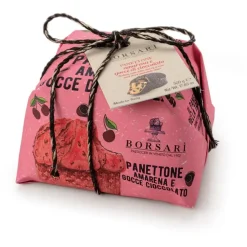 Online BORSARI Panettone aux cerises - emballé à la main 500 g