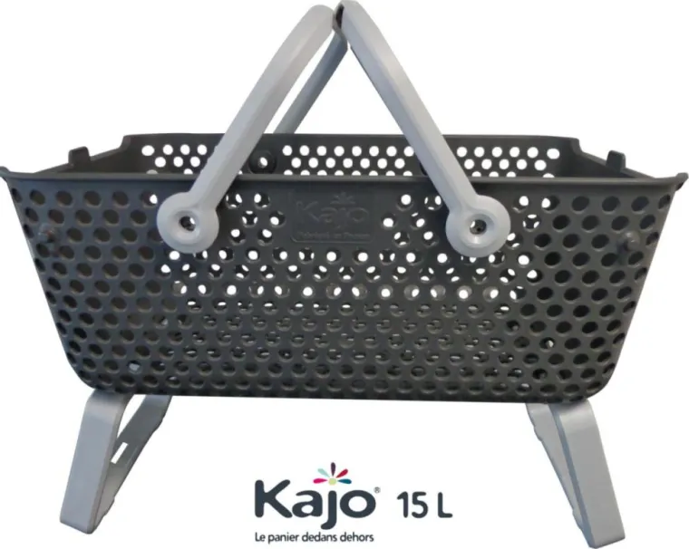 Sale MV INDUSTRIE Panier Kajo gris souris - 15 L