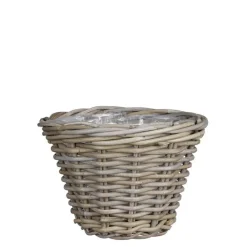 Sale EDELMAN Panier rond en osier gris Marcia - Ø 29 x H 20 cm