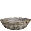 Outlet EDELMAN Panier rond en osier gris Marcia - Ø 41 x H 12 cm