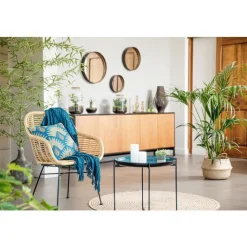 Sale Panière jacinthe d’eau naturelle avec anse - Ø 35 x H 40 cm