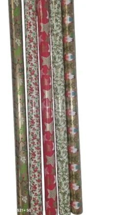 Discount Papier cadeau multicolore traditionnel en rouleau - 70 cm x 2 m