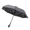 New INSTANT NATURE Parapluie paris gris en acier et polyester