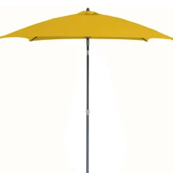 Online Parasol carré inclinable en aluminium mat et toile polyester - 200 x 200 cm