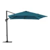 Discount PROLOISIRS Parasol déporté bleu en aluminium Roma - 3 x 4 m