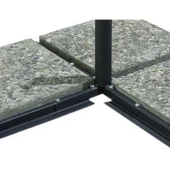 Discount PROLOISIRS Parasol déporté bleu en aluminium Roma - 3 x 4 m