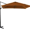 Hot PROLOISIRS Parasol déporté gris en aluminium inclinable et rotatif   Roma - 2,5 x 2,5 m