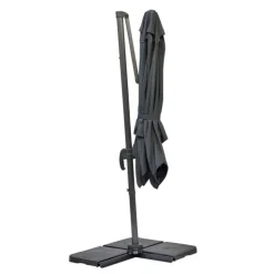 Online Parasol déporté orientable gris 300 x 300 cm