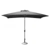 Online PROLOISIRS Parasol droit gris en aluminium Tilt - 3 x 2 m