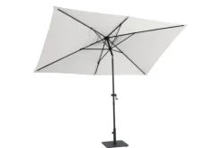 Hot Parasol rectangulaire à manivelle en aluminium - 200 x 300 cm