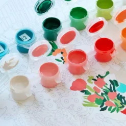 Clearance LA PETITE ÉPICERIE Peinture au numéro Marché aux fleurs Petit Pinceau by - 25,5 x 33 cm