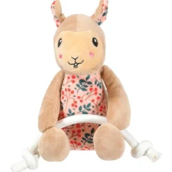 ZOLUX Peluche pour chien coloris marron lama corde chiquitos - 18 x 12 x 19 cm
