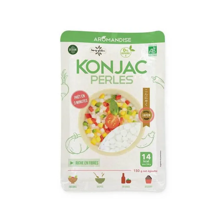 AROMANDISE Perles de konjac vegan - 150 g