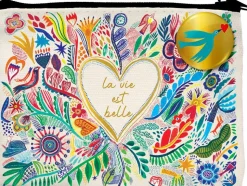 Clearance CARTES D'ART Petite trousse La vie est belle Cartes d’Art - 12 x 10 cm