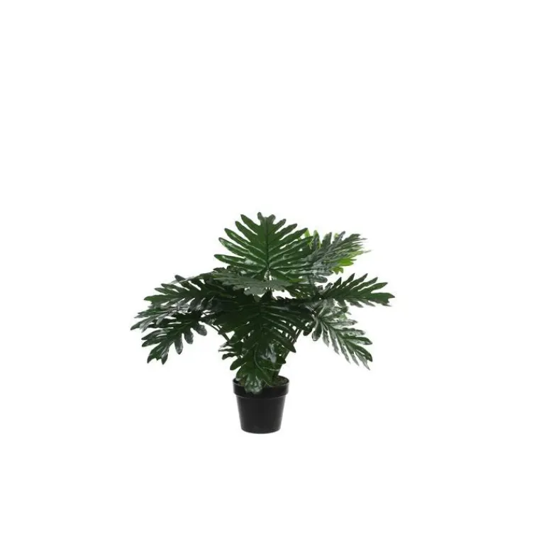 New Philodendron vert artificiel en pot plastique H 60 x Ø 80 cm