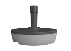 Best Pied de parasol rond à remplir coloris gris en plastique - Ø 49,5 cm