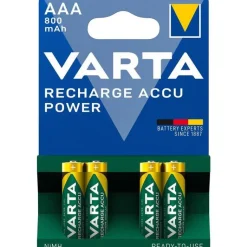VARTA Piles rechargeables AAA R03 800 mAh x 4
