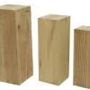 Clearance KAEMINGK Pilier en bois de paulownia T2 - 25 x 25 x H 70 cm