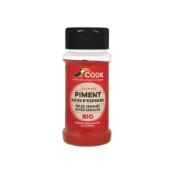 New COOK Piment doux d’Espagne bio en pot de 40 g