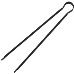 New DEVAUX Pincette de foyer à crochet noire en acier 60 cm