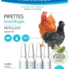 FRANCODEX Pipettes insectifuges pour volaille - 4 x 0,4 ml