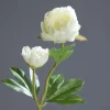 Pivoine artificielle avec 2 fleurs - 60 cm