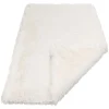 Best WOUAPY Plaid moelleux blanc en fourrure extra doux - 100 x 70 cm