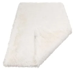 Best WOUAPY Plaid moelleux blanc en fourrure extra doux - 100 x 70 cm