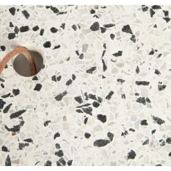 Sale Planche à découper Terrazzo blanche et noire 33x15 cm