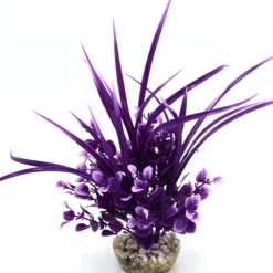 New LABEO Plante artificielle pour aquarium coloris violet Herbe Grass GM