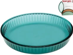 Sale Plat à tarte en verre bleu transparent - Ø 31,9 cm