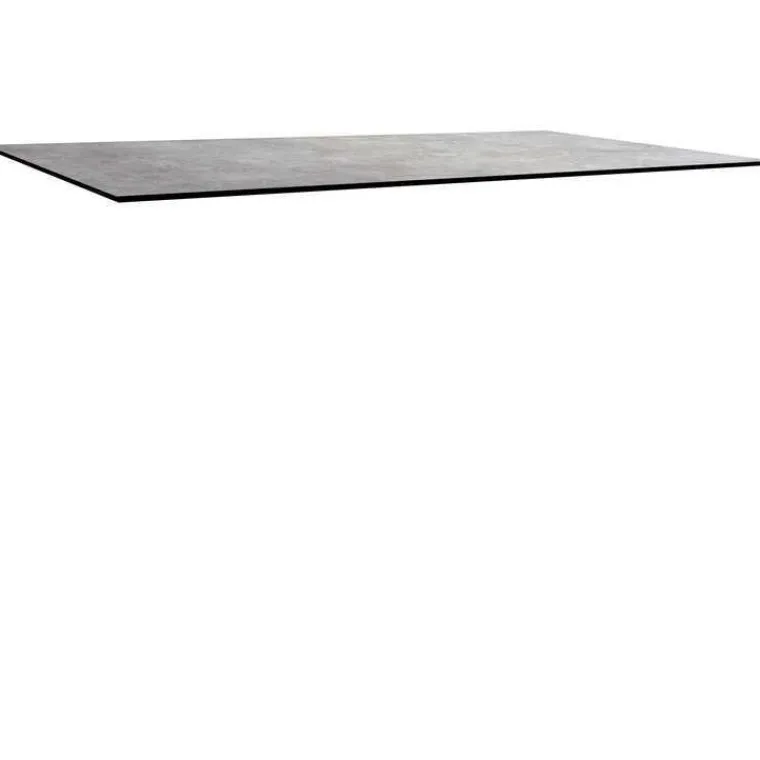 STERN Plateau fin coloris gris métallique en HPL Silverstar - 200 x 100 x 1,3 cm