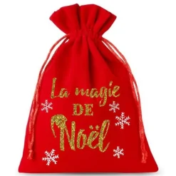 Online ENESCO Pochette Magie de Noël coloris rouge - 15 cm